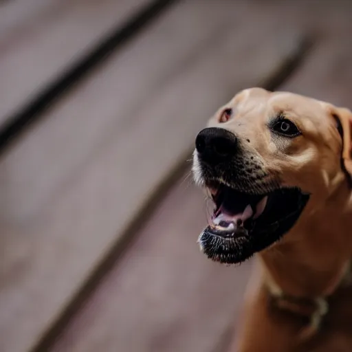Image similar to vicious dog growling at camera