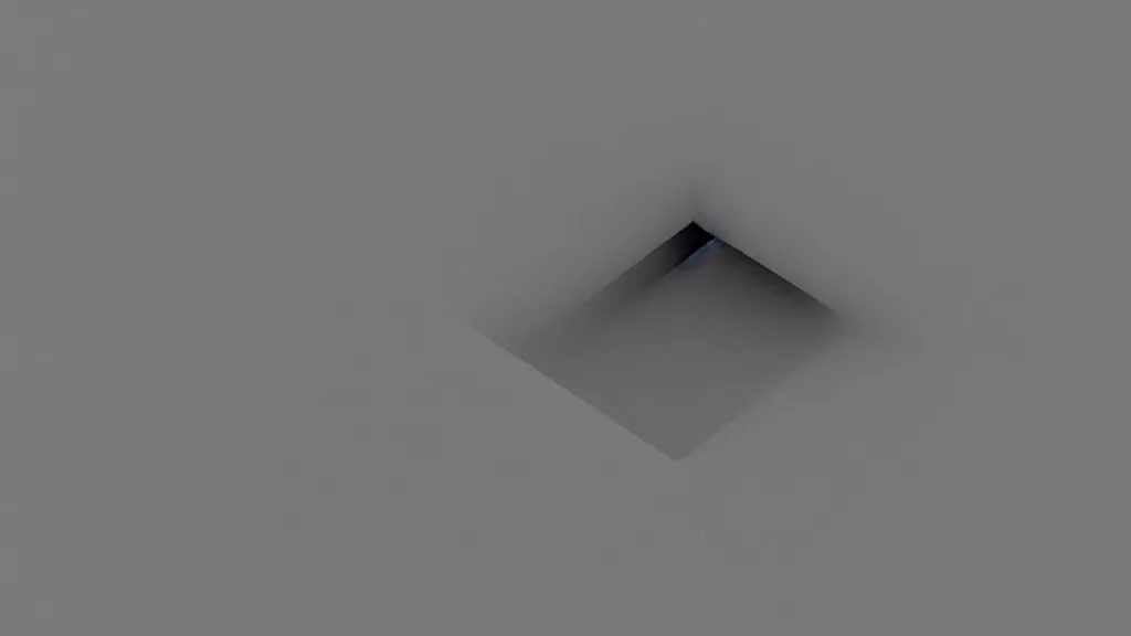 Image similar to 3 d render of a completely empty void, absolutely nothing, gray fog, dramatic,