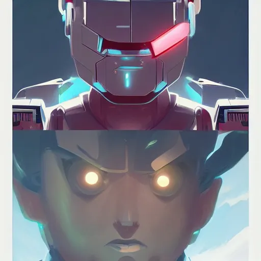 Image similar to face icon stylized minimalist robotech, loftis, cory behance hd by jesper ejsing, by rhads, makoto shinkai and lois van baarle, ilya kuvshinov, rossdraws global illumination