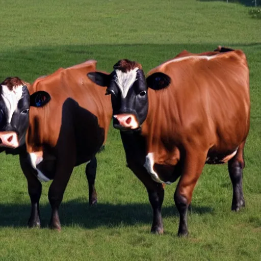 Prompt: twin cows working for the mafia P&C, 2nd Chance