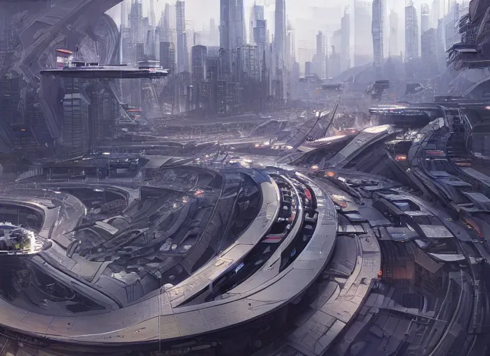 Prompt: THE LINE city, futuristic urbanization, a 170km linear urban development of multiple, hyper-connected communities, automated transportation, with walkable neighborhoods integrated with public parks and the natural landscape, digital art,realistic,detailed,art by greg rutkowski