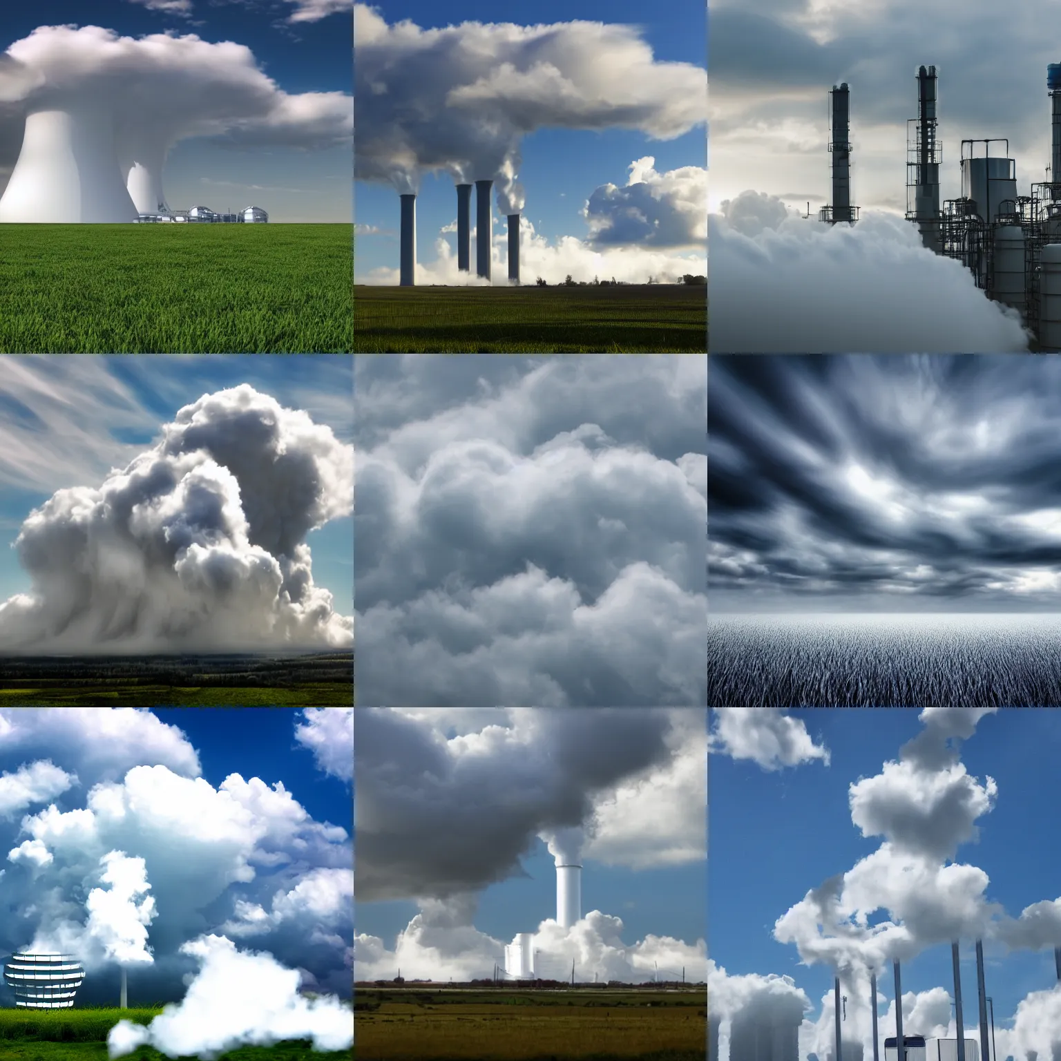 Prompt: cloud factory, shot from professional camera, ultra realistic