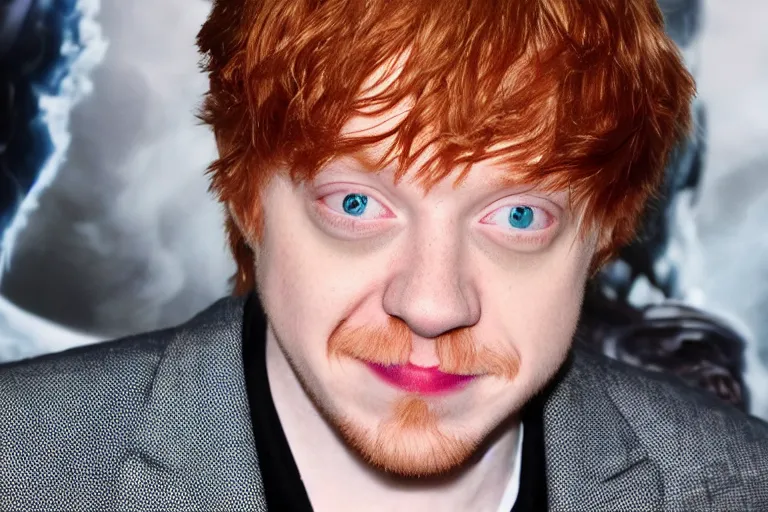 Image similar to Rupert Grint as The Green Goblin