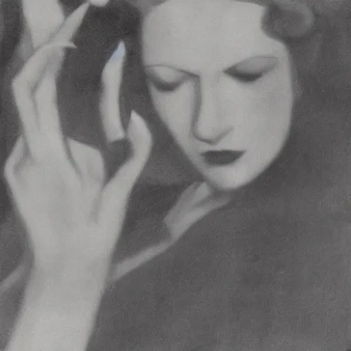 Prompt: woman, selfie, 1930