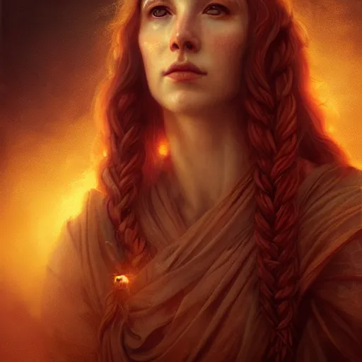 Prompt: majestic gracious seductive oracle of delphi portrait, ancient greece, atmospheric lighting, painted, intricate, volumetric lighting, beautiful, rich deep colours masterpiece, golden hour, sharp focus, ultra detailed, by leesha hannigan, ross tran, thierry doizon, kai carpenter, ignacio fernandez rios