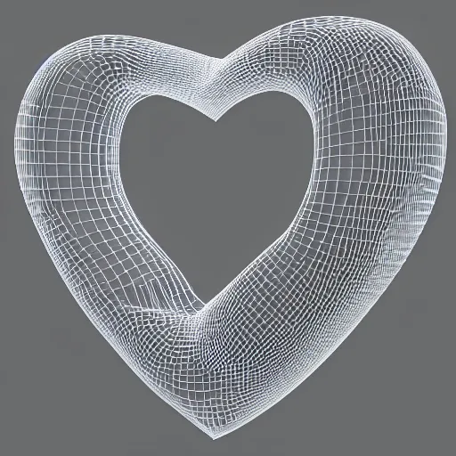 Prompt: geometric sculpture of a human heart made of grey tinted glass, fractal 3 d structure, sculpted by barbara hepworth and naum gabo, shocking detail trending on artstation 8 k