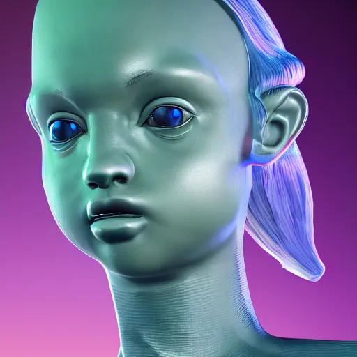 Prompt: a physical manifestation of artificial intellegence stable diffusion mascot avatar photorealism trending in artstation hd 4 k ultra hyper detail style