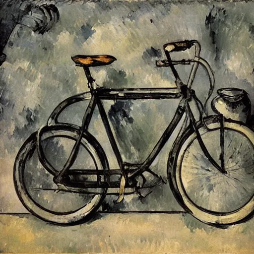 Image similar to Bike by Paul Cezanne,