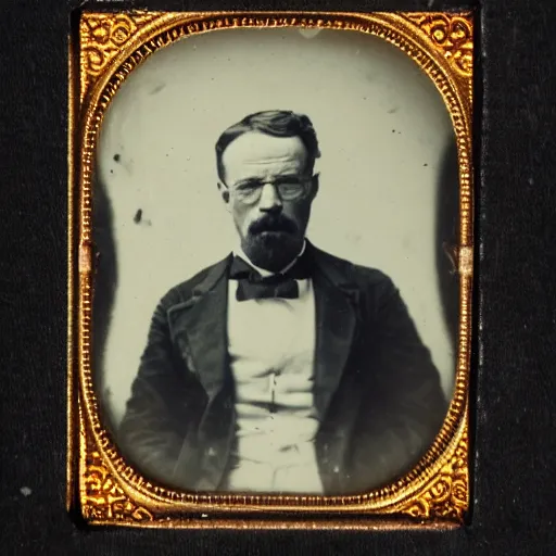 Image similar to tintype photo of walter white, 1 8 8 0 s