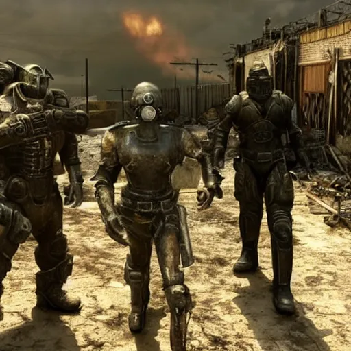 Image similar to a still of wasteland from fallout 3 movie