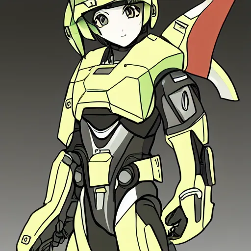 Image similar to Master chief on Watamote manga 2d fan art