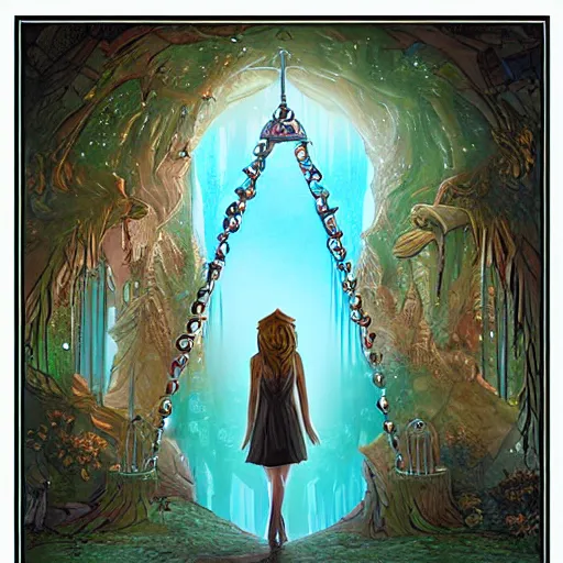 Image similar to Magic Gateway to Utopia Fantasy Art by John Stephans