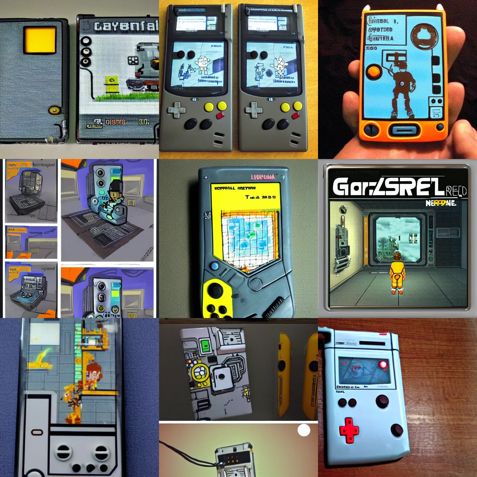 Prompt: portal 2 on gameboy original