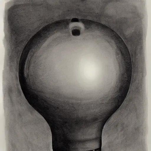 Image similar to large layerd antarctica bulb bell, by kati horna and esao andrews, chiaroscuro, charcoal drawing