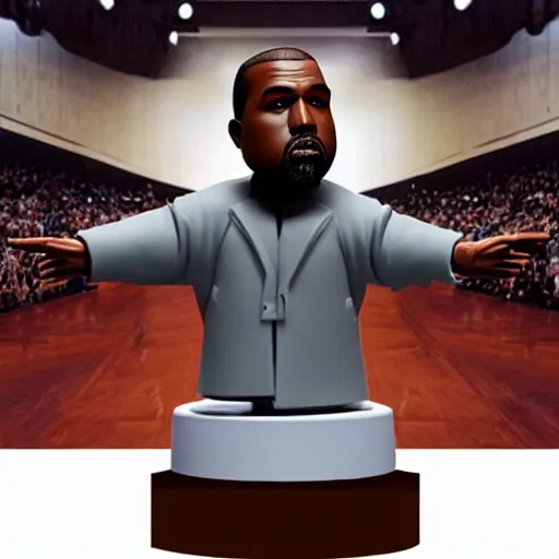 Image similar to kanye west bobblehead figure