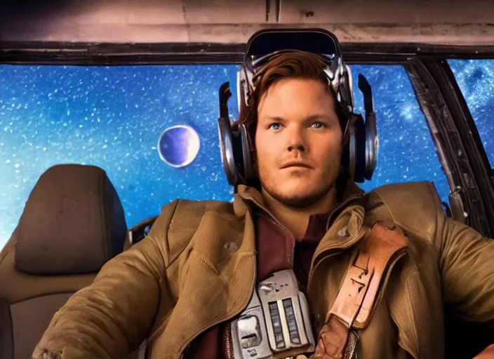 Image similar to a very high resolution image from a new movie, starlord. inside of a car. mountains, falling stars, directed by wes anderson