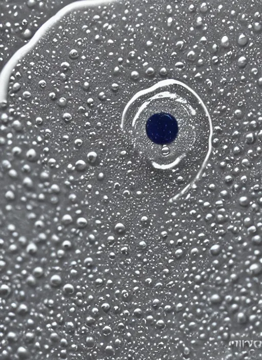 Image similar to portrait of a stunningly beautiful water drop, all styles combined and multiplied