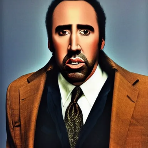 Image similar to african american nicolas cage