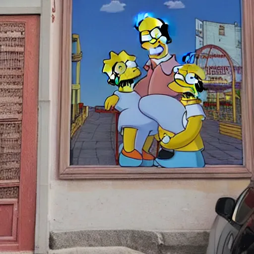 Image similar to the simpsons homer in istanbul