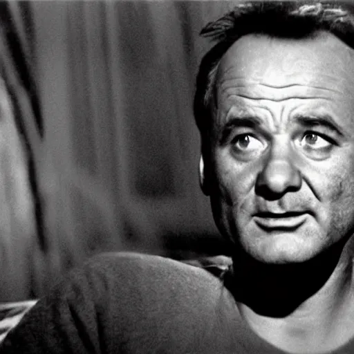 Image similar to bill murray in psycho ( 1 9 6 0 )