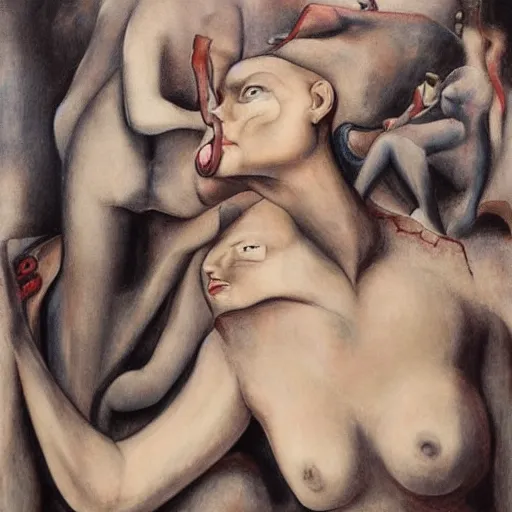 Image similar to covid - 1 9 by otto dix, hyperrealistic, aesthetic, masterpiece