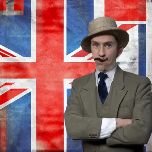 Image similar to a very british man