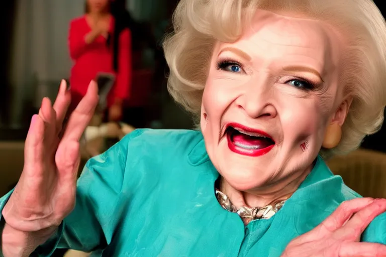 Image similar to cybernetic betty white