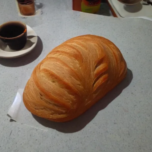 Prompt: bread in the shape of a poo