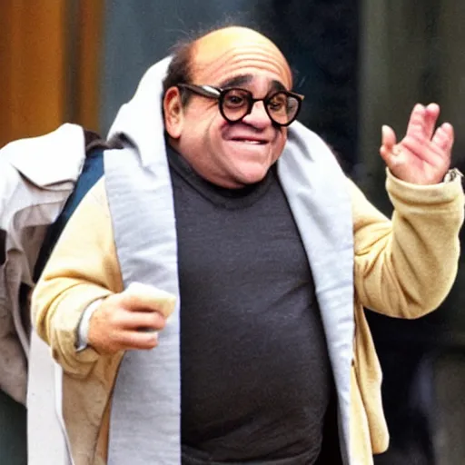 Image similar to danny devito as a burrito