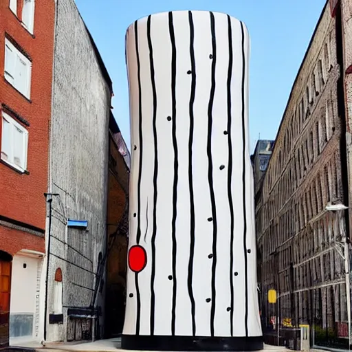 Image similar to the biggest musical instrument ever, painted by david shrigley