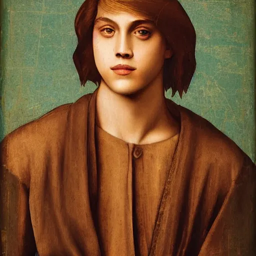 Image similar to cole sprouse by leonardo da vinci