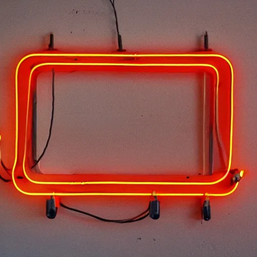 Prompt: vintage neon sign