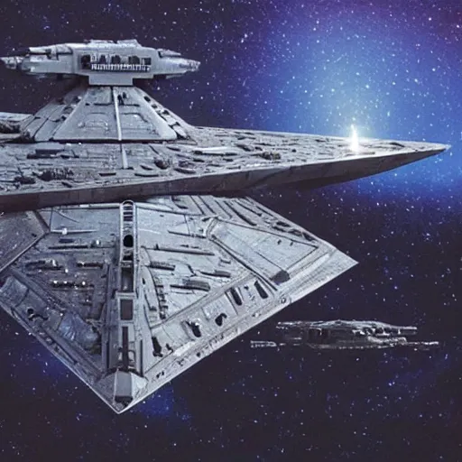 Image similar to a star destroyer from star wars