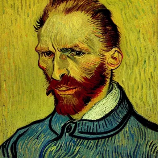 Image similar to portrait of pere tanguy by vincent van gogh