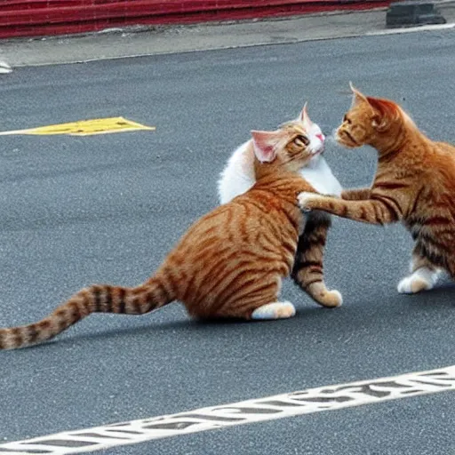 Prompt: “cats fighting”