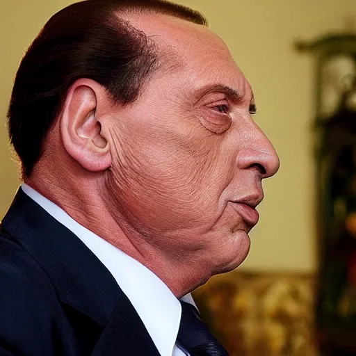 Prompt: obese Silvio berlusconi