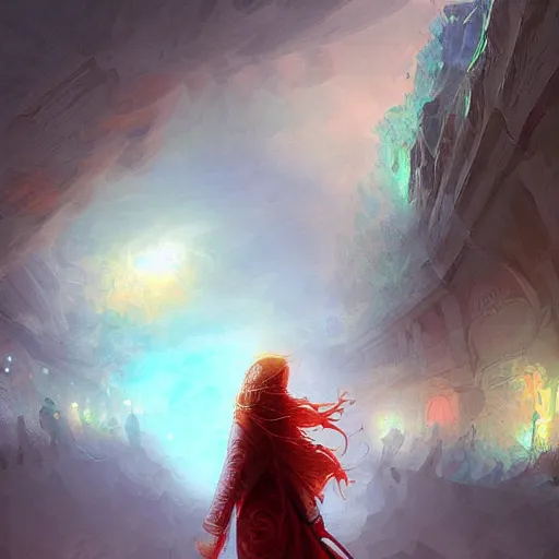 Image similar to hope, vibe, digital art, inspired by marc simonetti