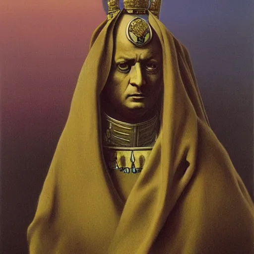 Image similar to Emperor Napoleon. Zdzisław Beksiński