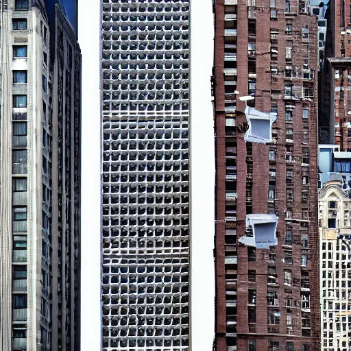 Prompt: New York city but every building is a speaker