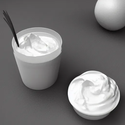 Prompt: yogurt!!! Gorilla shape, masterpiece, ((octane render, Nvidia raytracing demo))