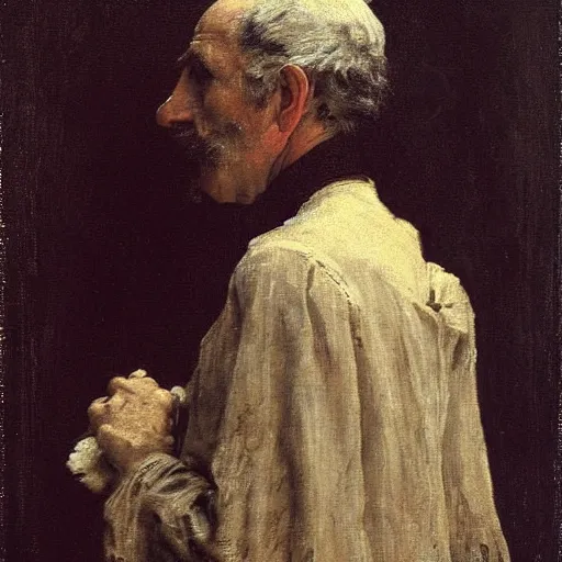 Image similar to portrait of death, by alfred stevens