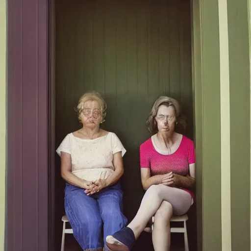 Image similar to two women by julie blackmon