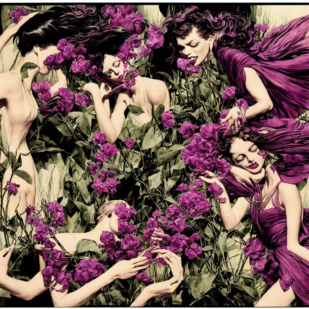 Image similar to fragrance advertising campaign by bernie wrightson