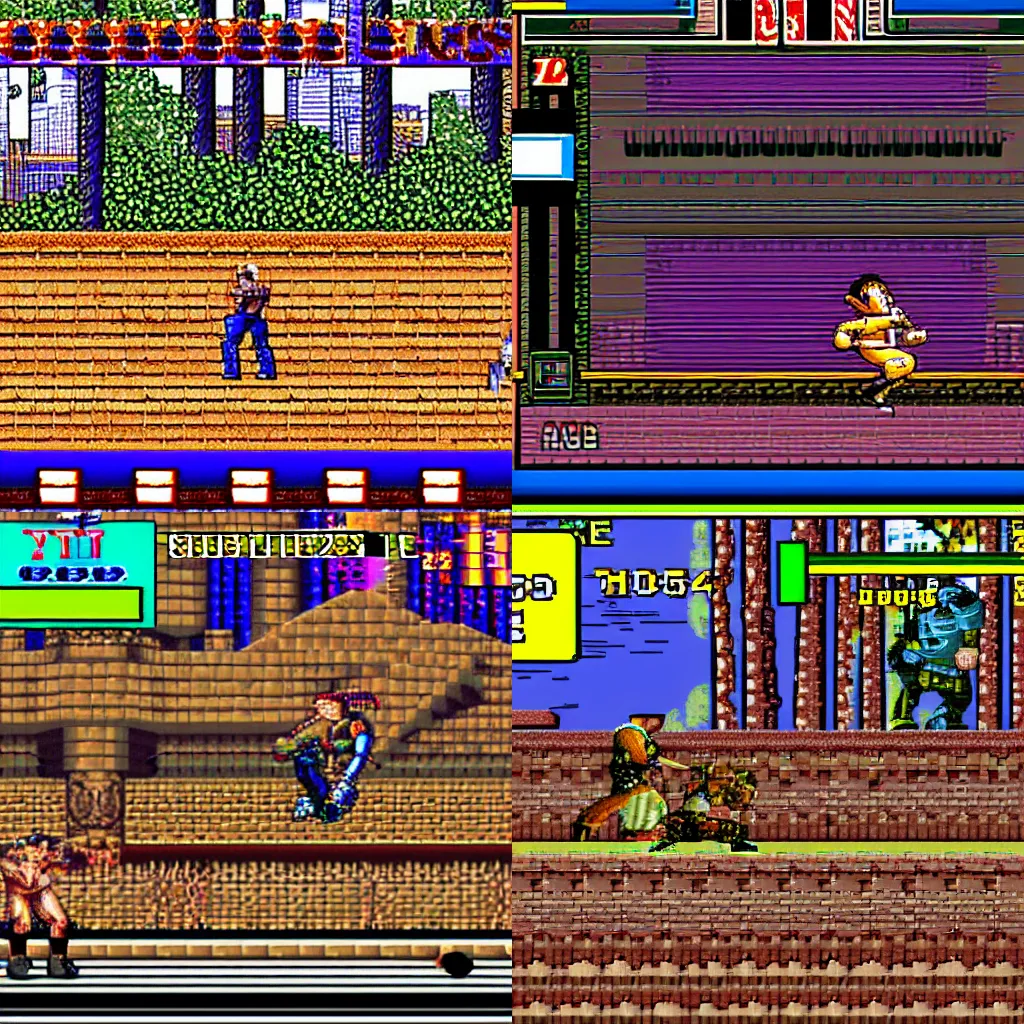 Image similar to screenshot of a sega genesis game