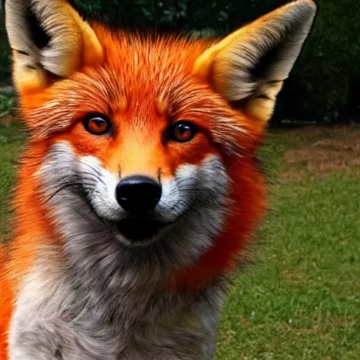 Image similar to half dog half fox