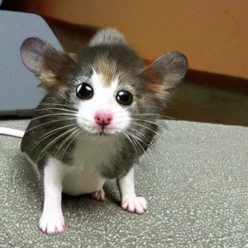 Prompt: dog cat mouse hybrid