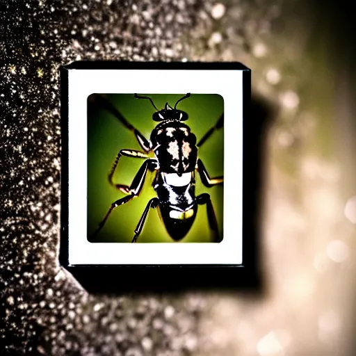 Image similar to beautiful, award winning photo of a the insects from shaggai, hyperealistic detailed photography polaroid, 5 0 mm lens, motion blur, grainy image