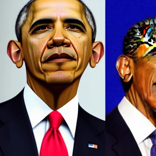 Image similar to Obama with Trump Hair