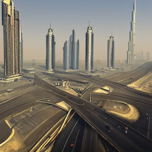 Image similar to gta : dubai, by akihiko yoshida