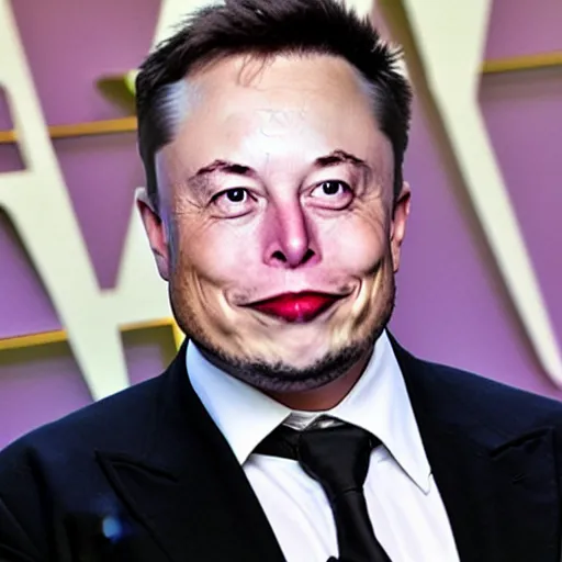 Image similar to elon musk as a comedy villain